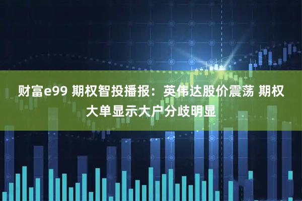 财富e99 期权智投播报:英伟达股价震荡 期权大单显示大户分歧明显